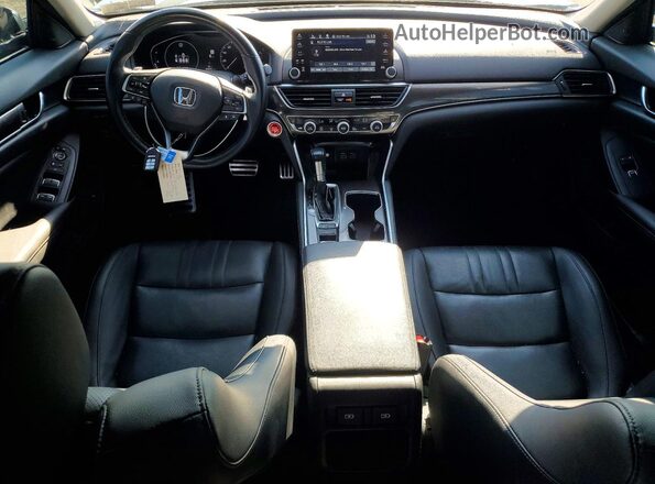 1HGCV1F45NA038762 2022 HONDA ACCORD Black Dashboard view