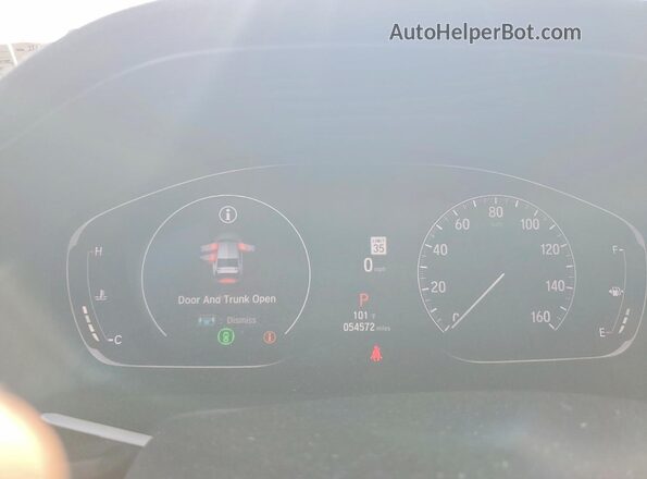 1HGCV1F45NA038762 2022 HONDA ACCORD Black Instrument cluster view