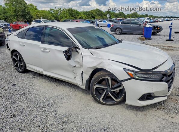 1HGCV1F45NA055514 2022 HONDA ACCORD White Առջևի աջ