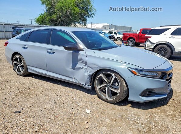 1HGCV1F45NA097696 2022 HONDA ACCORD Gray Przód prawy
