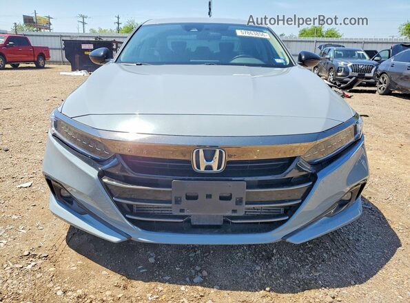 1HGCV1F45NA097696 2022 HONDA ACCORD Gray Widok z przodu