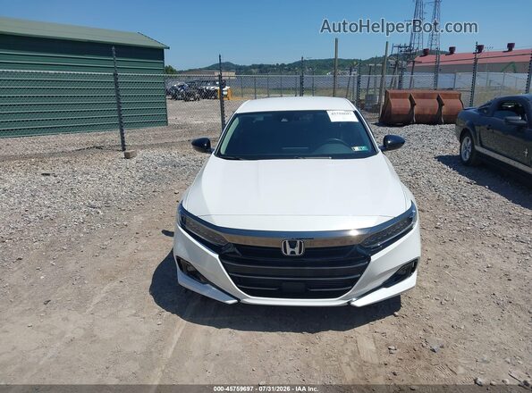1HGCV1F45NA120278 2022 HONDA ACCORD White Widok zestawu wskaźników