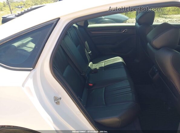 1HGCV1F45NA120278 2022 HONDA ACCORD White Widok naklejki z numerem VIN