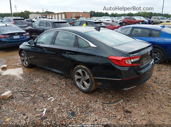 1HGCV1F46JA055564 2018 HONDA ACCORD Black Հետևի ձախ