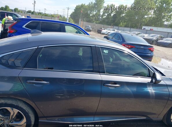 1HGCV1F46JA169564 2018 HONDA ACCORD Gray Սալոնի հետևի տեսք