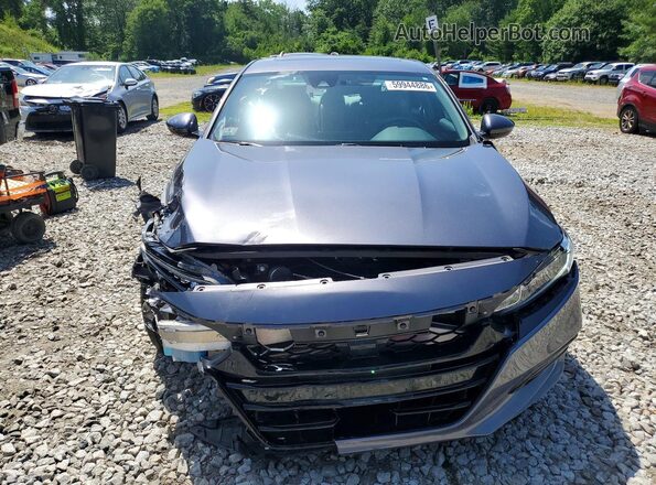 1HGCV1F46KA119698 2019 HONDA ACCORD Gray Widok z przodu