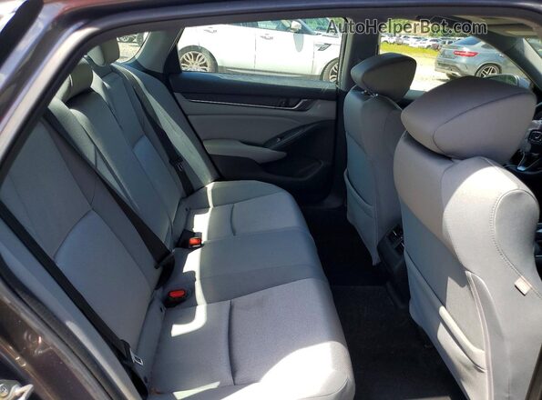 1HGCV1F46KA119698 2019 HONDA ACCORD Gray Widok tylnych siedzeń