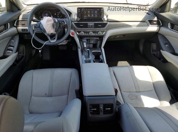 1HGCV1F46KA119698 2019 HONDA ACCORD Gray Widok deski rozdzielczej