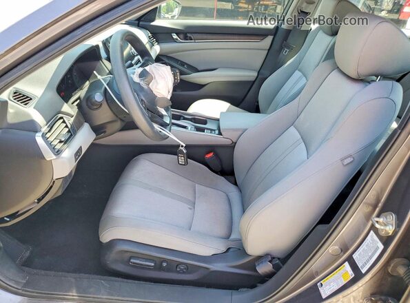 1HGCV1F46KA119698 2019 HONDA ACCORD Gray Widok wnętrza z przodu