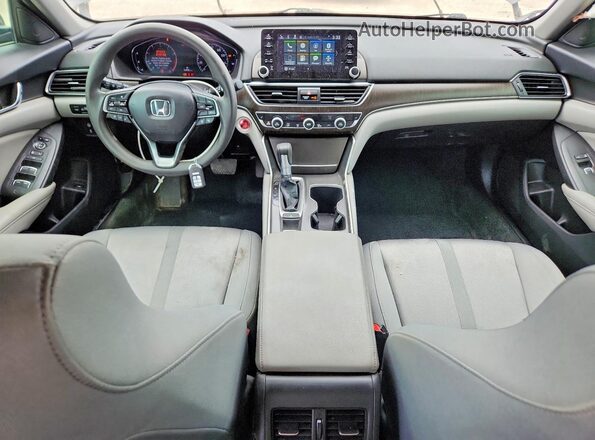 1HGCV1F46LA097252 2020 HONDA ACCORD Gray წინა პანელის ხედი