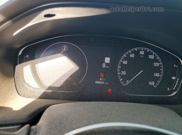 1HGCV1F46NA087985 2022 HONDA ACCORD White Widok zestawu wskaźników