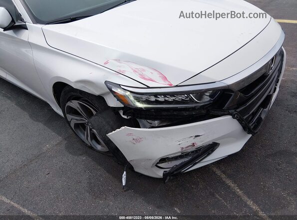 1HGCV1F47JA109633 2018 HONDA ACCORD White Widok z przodu