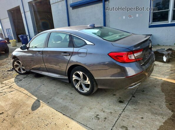 1HGCV1F47KA013373 2019 HONDA ACCORD Gray Задня ліва чверть