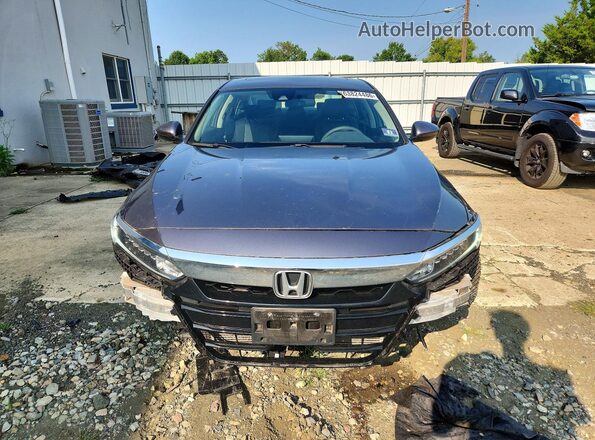 1HGCV1F47KA013373 2019 HONDA ACCORD Gray Вид спереду