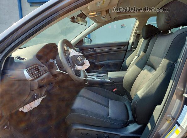 1HGCV1F47KA013373 2019 HONDA ACCORD Gray Вид салону спереду