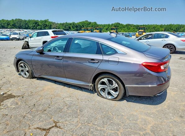 1HGCV1F47KA080040 2019 HONDA ACCORD Gray Rear left