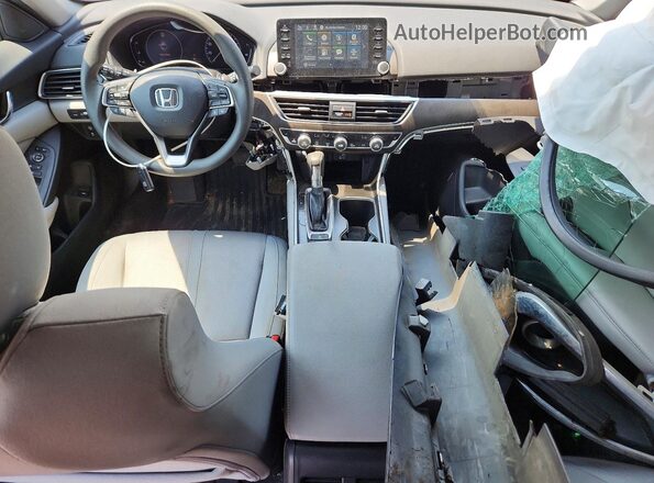 1HGCV1F47KA080040 2019 HONDA ACCORD Gray Dashboard view