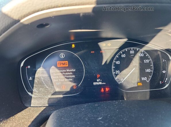 1HGCV1F47LA011284 2020 HONDA ACCORD Gray Вид щитка приладів