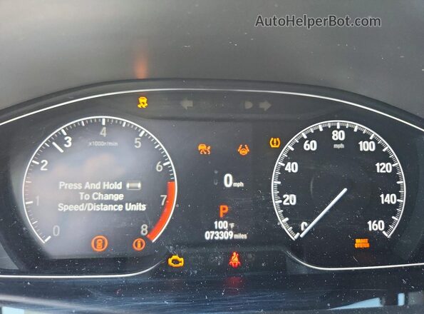 1HGCV1F47MA111726 2021 HONDA ACCORD White Սարքավորումների վահանակի տեսք