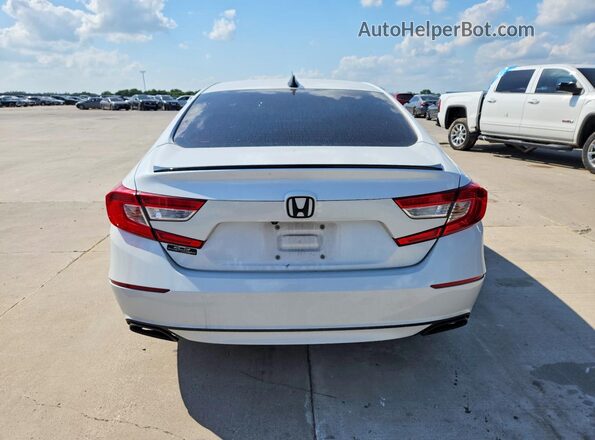 1HGCV1F47MA111726 2021 HONDA ACCORD White Հետևի տեսք