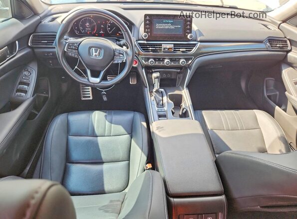 1HGCV1F47MA111726 2021 HONDA ACCORD White Առջևի վահանակի տեսք