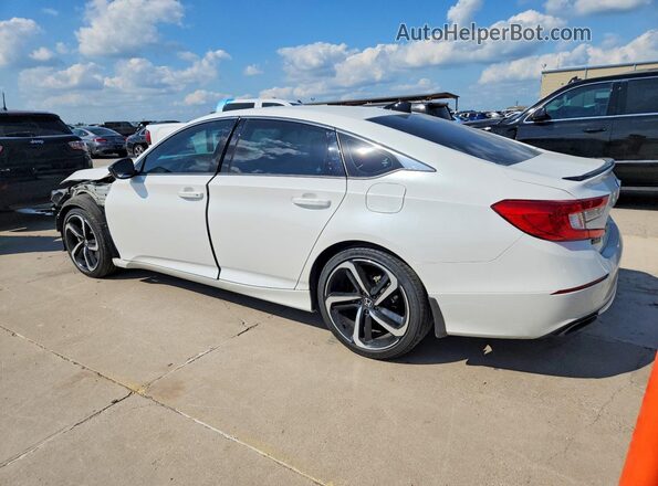 1HGCV1F47MA111726 2021 HONDA ACCORD White Հետևի ձախ