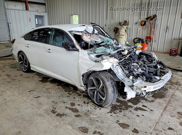1HGCV1F47NA026953 2022 HONDA ACCORD White Przód prawy