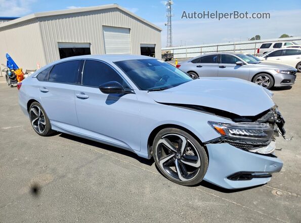 1HGCV1F47NA028105 2022 HONDA ACCORD Gray Przód prawy