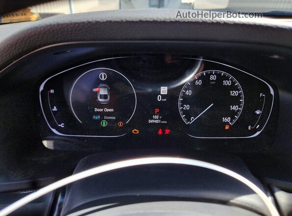1HGCV1F47NA028105 2022 HONDA ACCORD Gray Widok zestawu wskaźników