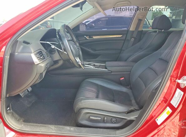1HGCV1F47NA045731 2022 HONDA ACCORD Red Вид салону спереду