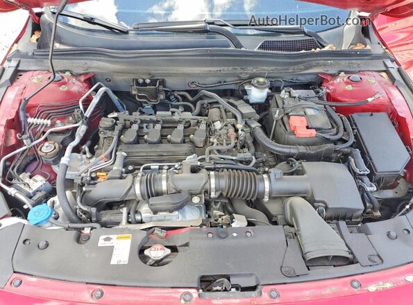 1HGCV1F47NA045731 2022 HONDA ACCORD Red Вид задньої частини салону