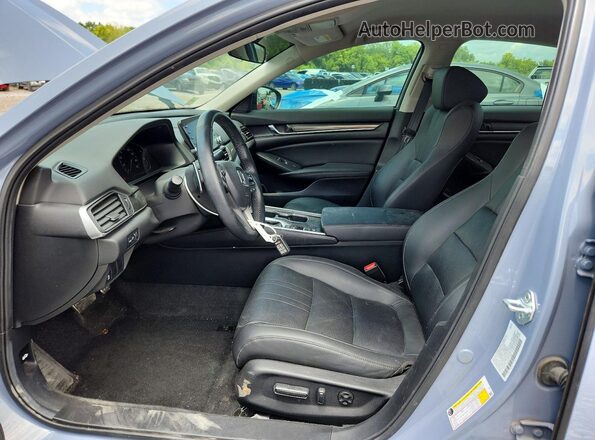 1HGCV1F47NA074288 2022 HONDA ACCORD Turquoise წინა სალონის ხედი