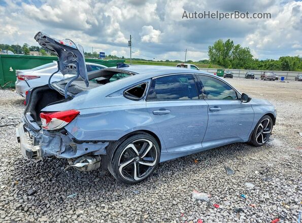 1HGCV1F47NA074288 2022 HONDA ACCORD Turquoise უკანა მარჯვენა