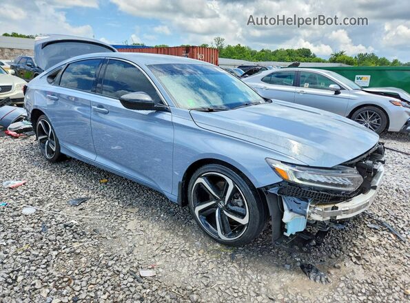 1HGCV1F47NA074288 2022 HONDA ACCORD Turquoise წინა მარჯვენა