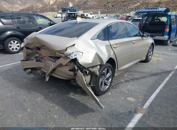 1HGCV1F48JA023618 2018 HONDA ACCORD Gold Հետևի աջ