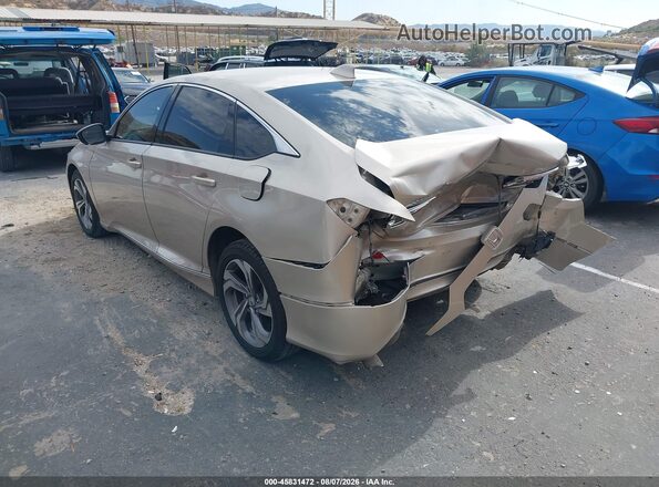 1HGCV1F48JA023618 2018 HONDA ACCORD Gold Հետևի ձախ