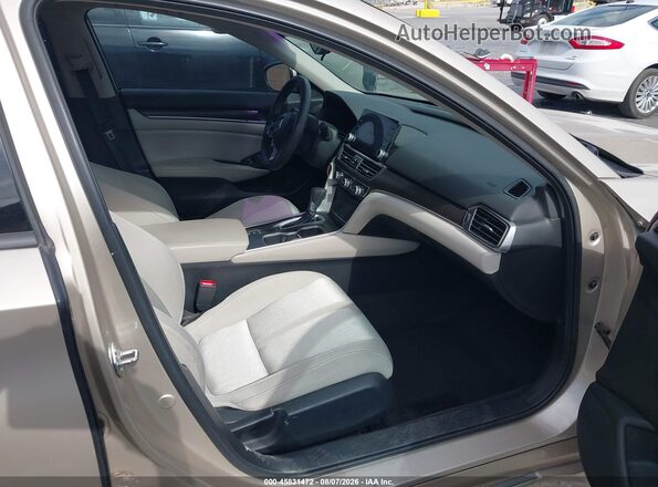 1HGCV1F48JA023618 2018 HONDA ACCORD Gold Սալոնի դիմացի տեսք