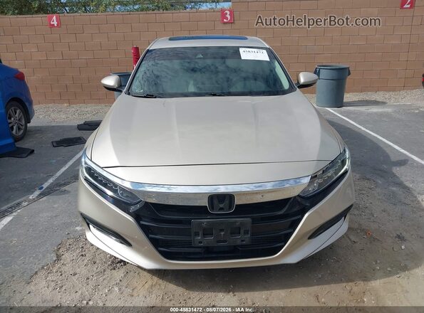 1HGCV1F48JA023618 2018 HONDA ACCORD Gold Սալոնի հետևի տեսք