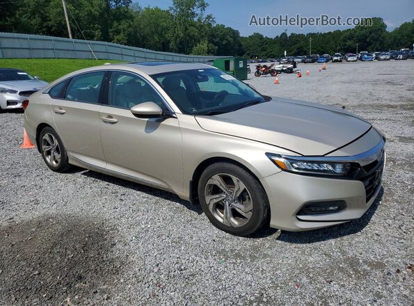 1HGCV1F48JA071068 2018 HONDA ACCORD Beige Передня права чверть