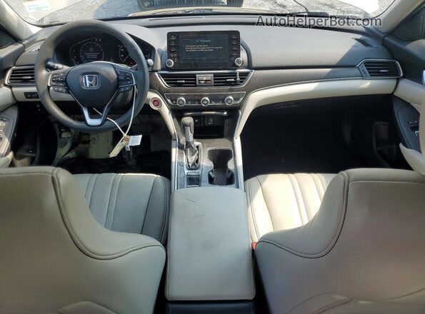 1HGCV1F48JA071068 2018 HONDA ACCORD Beige Вид панелі приладів