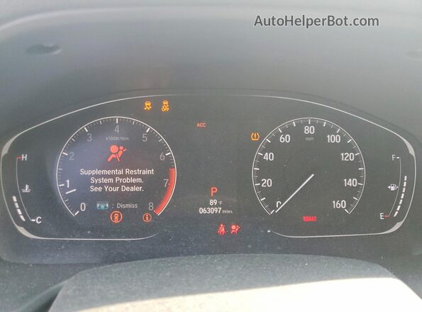 1HGCV1F48JA071068 2018 HONDA ACCORD Beige Вид щитка приладів