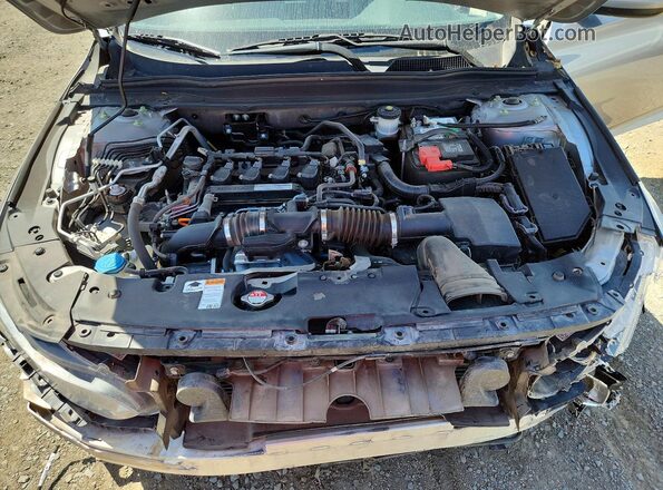1HGCV1F48KA022700 2019 HONDA ACCORD Silver Widok wnętrza z tyłu