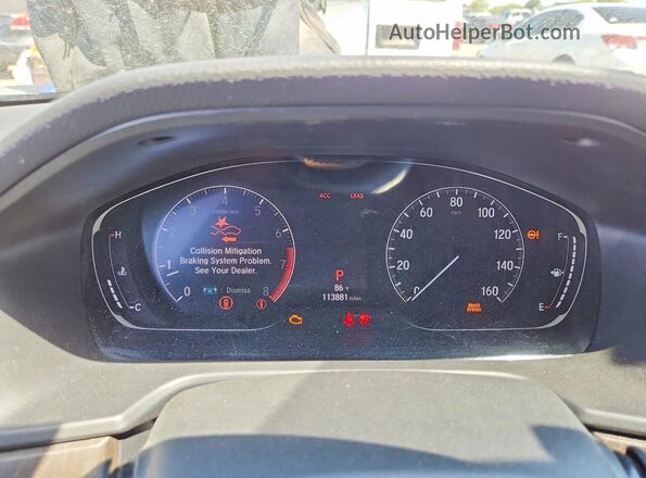 1HGCV1F48KA022700 2019 HONDA ACCORD Silver Widok zestawu wskaźników