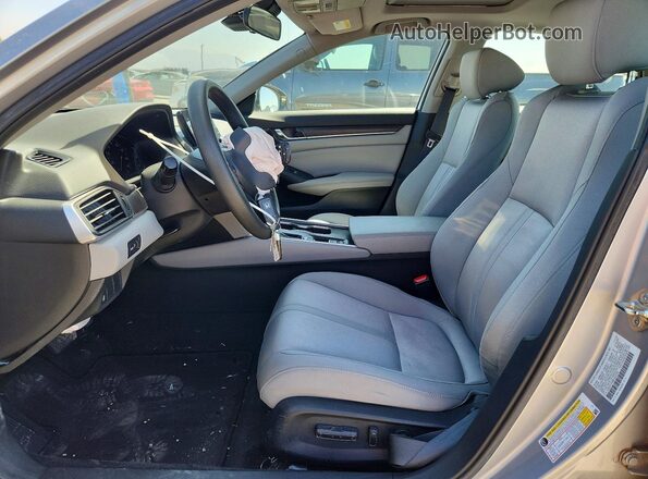 1HGCV1F48KA022700 2019 HONDA ACCORD Silver Widok wnętrza z przodu