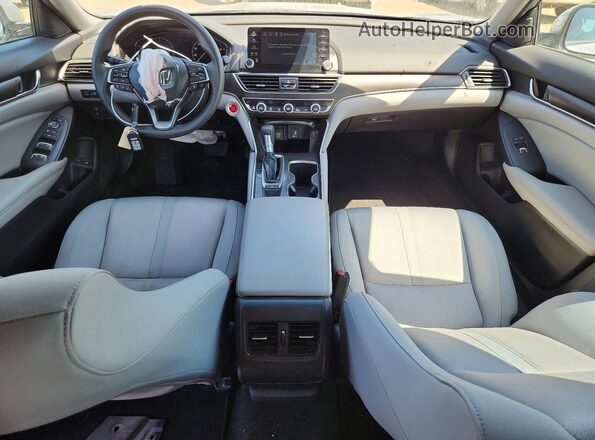 1HGCV1F48KA022700 2019 HONDA ACCORD Silver Widok deski rozdzielczej