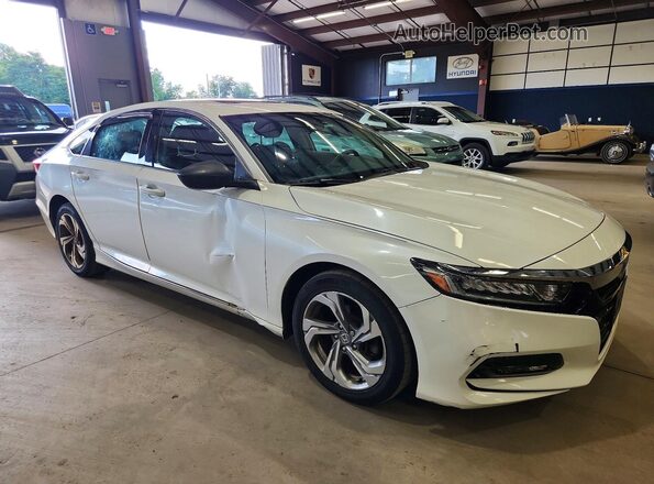 1HGCV1F48KA162231 2019 HONDA ACCORD White წინა პანელის ხედი