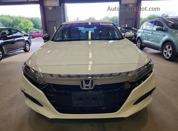 1HGCV1F48KA162231 2019 HONDA ACCORD White უკანა სავარძლების ხედი