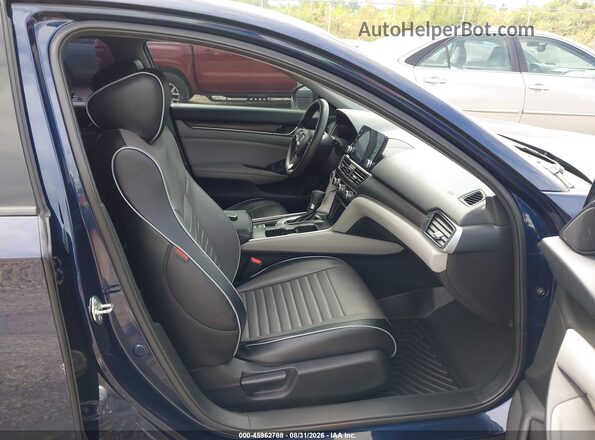 1HGCV1F48LA019409 2020 HONDA ACCORD Dark Blue წინა სალონის ხედი