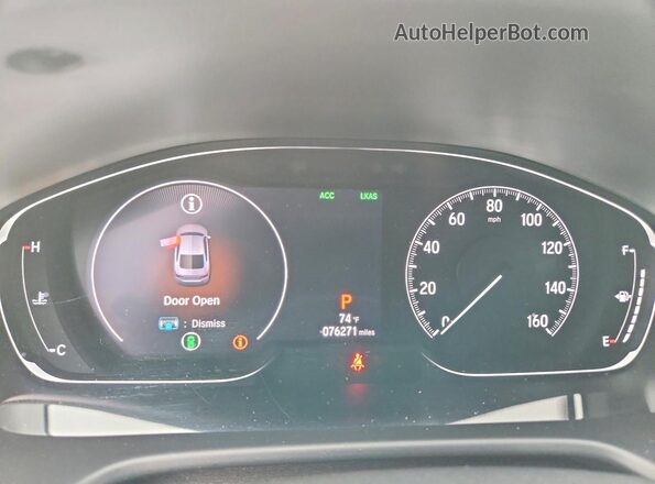 1HGCV1F48LA047971 2020 HONDA ACCORD Silver Widok zestawu wskaźników