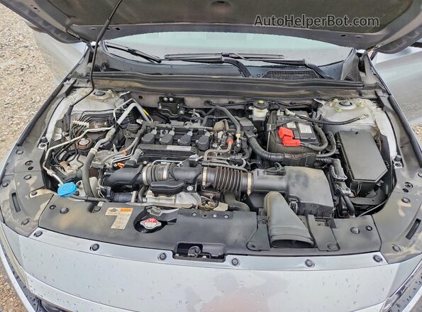 1HGCV1F48LA047971 2020 HONDA ACCORD Silver Widok wnętrza z tyłu